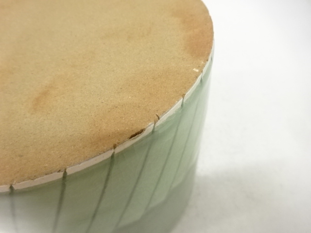  樹窯造　青磁　雲鶴　水指